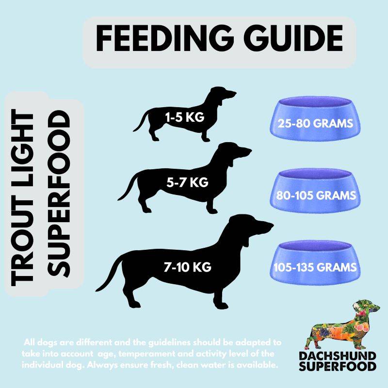 Dachshund Superfood Trout with Salmon Kibble - Light Recipe - Adult - Image 9