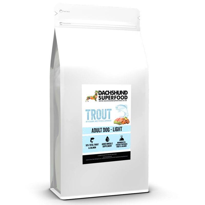 Dachshund Superfood Trout with Salmon Kibble - Light Recipe - Adult - Image 2