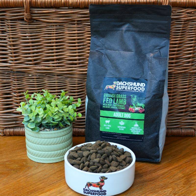 Dachshund Superfood British Grass Fed Lamb Kibble - Adult