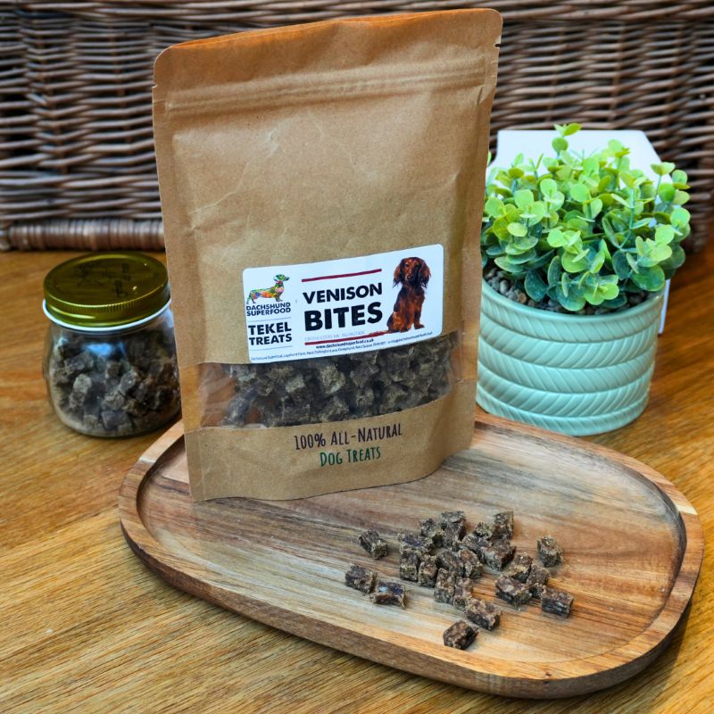 Dachshund Superfood Venison Bites - Tekel Treats - 200g